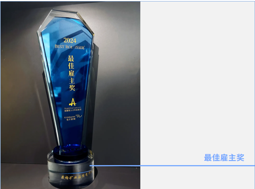 藏格礦業(yè)榮獲2024年埃摩森“最佳雇主獎(jiǎng)”